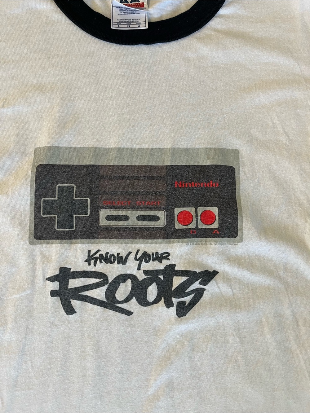 2002 Nintendo Controller Ringer Tee - Picture 4 of 8
